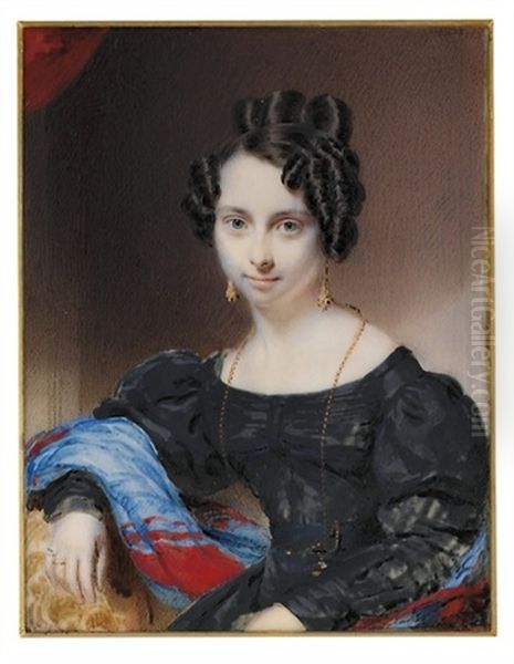 A Young Lady In Black Dress - view 1