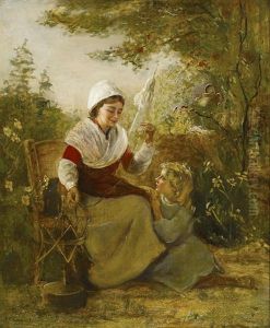 A Portrait Of A Mother And Child by Alfred Fowler Patten