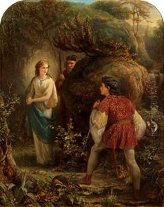 Miranda And Prospero Meeting Ferdinand by Alfred Fowler Patten
