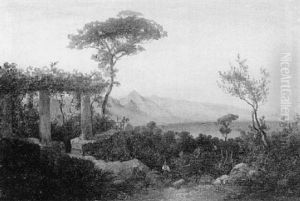 Romantische Landschaft Bei Montenegro by Otto Patzig