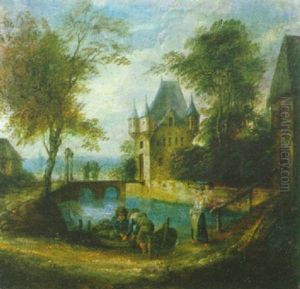 Personnages Pres Du Chateau
