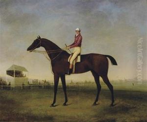 Portrait Of A Jockey On His Horse by John Dean (Sir) Paul