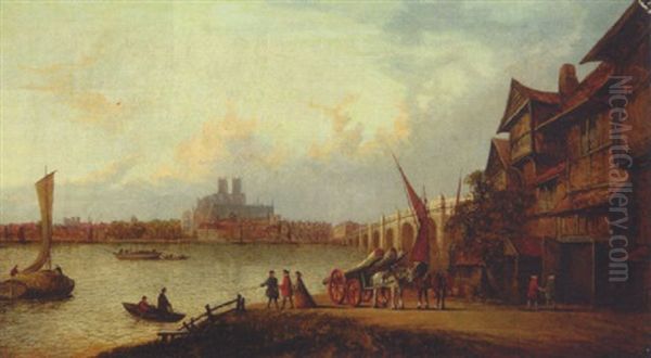 Themse Mit Westminister-bridge - view 1