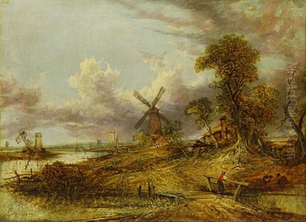 Figures By A Windmill - view 1