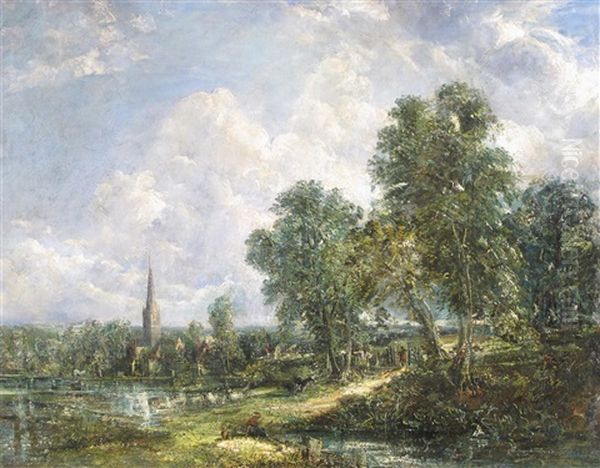 Salisbury Cathedral From Harnham - view 1