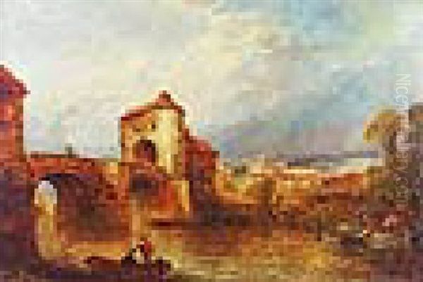 Boatman Below A Bridge - view 1