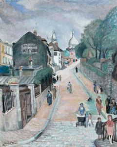 Rue De L'abreuvoir, Montmartre by Leon Eugene Paul