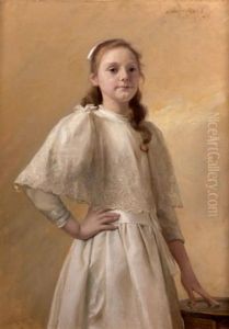 Jeune Fille En Blanc by Louis August Albert Paul