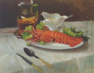 Still Life With Lobster by Louis August Albert Paul