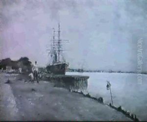 Im Hafen by Louis August Albert Paul