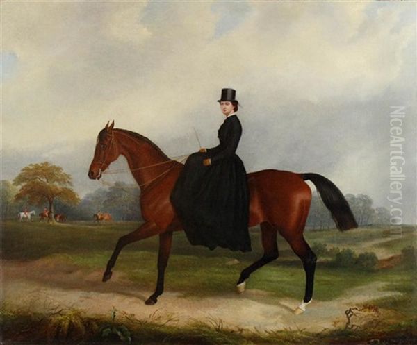 Elegant Lady On Her Hunter - view 1