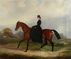 Elegant Lady On Her Hunter by John Paul