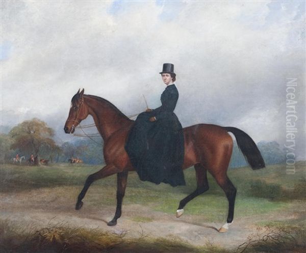 Lady On Horseback - view 1