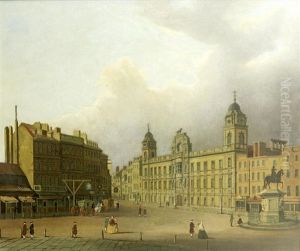A View Of Charing Cross And Northumberland House, London