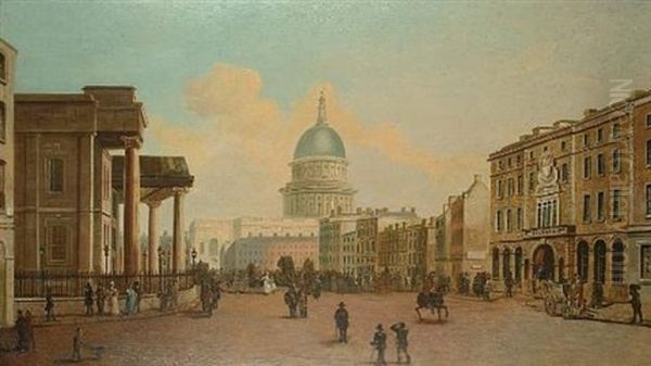 A Busy Street With A View To St. Paul's - view 1