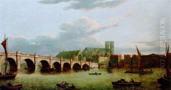 Westminster Bridge And Westminster Abbey And Hall - view 1