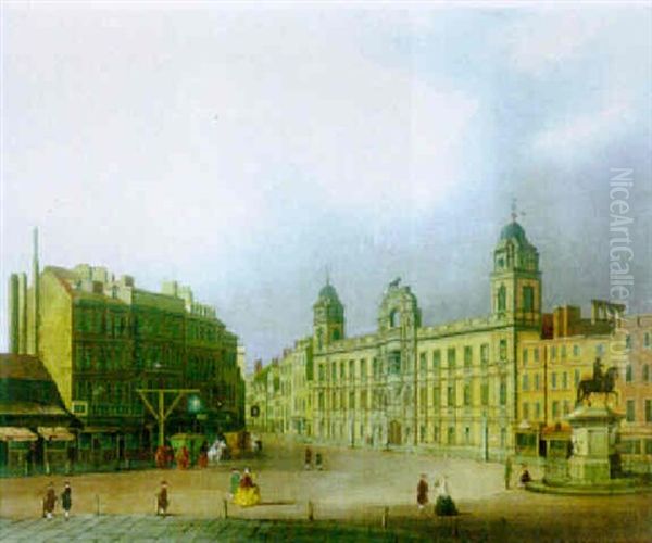 A View Of Northumberland House At Charing Cross In 1765 - view 1