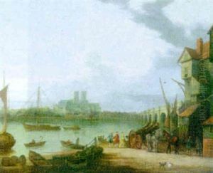 Westminister Bridge, Hall And Abbey From Stangate Stairs by John Paul