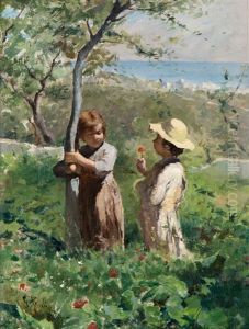 Playing Children by Georg Pauli