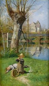 Pastoral Scen Vid Loing
