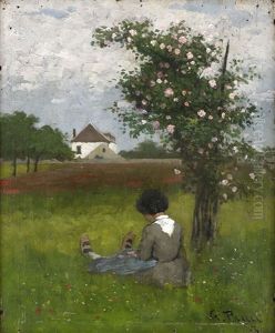 Sittande Flicka by Georg Pauli