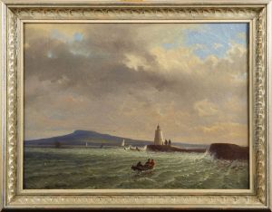 Kinnnekulle Fran Inloppet Till Lidkopings Hamn by Albert Blombergsson