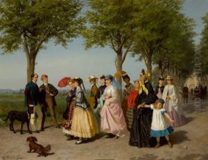 A Promenade by Fritz Paulsen