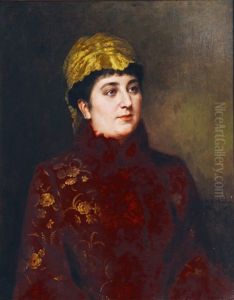 Portrait Of A Lady by Fritz Paulsen
