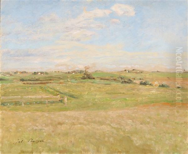 View Over A Sunlit Field - view 1