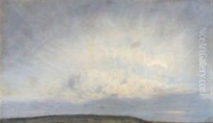 Cloudy Skies Above A Flat Landscape