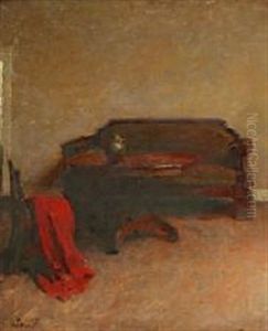 Interior Med En Sofa by Julius Paulsen