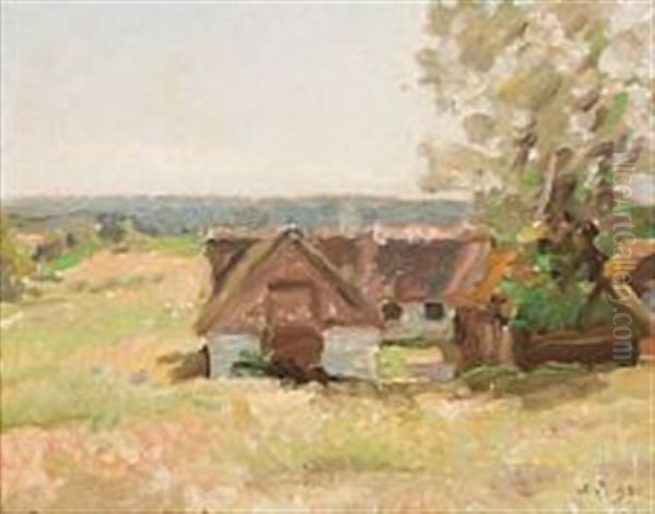 Danish Landscape With Houses - view 1
