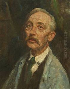 Self Portrait In Smock And Green Tie