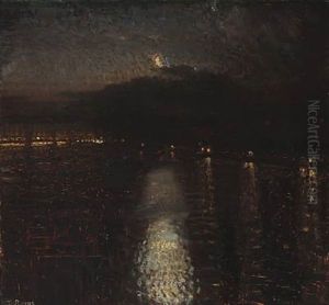 Night In Paris by Julius Paulsen