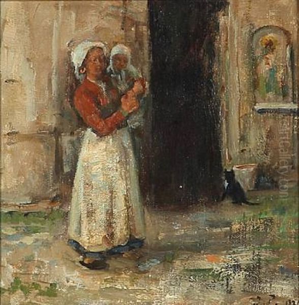 Italian Woman With A Child - view 1