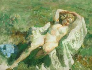 Landscape With A Young Woman Landscape With A Young Woman