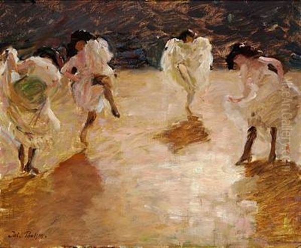 Young Women Dancing The Cancan, Paris - view 1