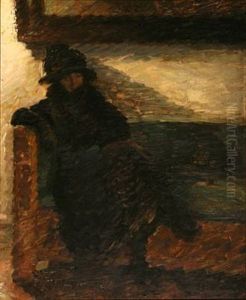Yrsa Lundstrom, Married With The Painter Vilhelm Lundstrom, Seated On A Banquette Yrsa Lundstrom, Married With The Painter Vilhelm Lundstrom, Seated On A Banquette