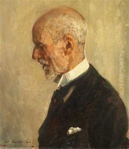 Portraet Af Maleren Johan Rohde