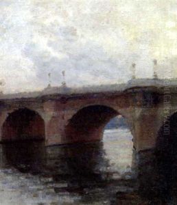 Aftenstemning Ved Pont Neuf by Julius Paulsen