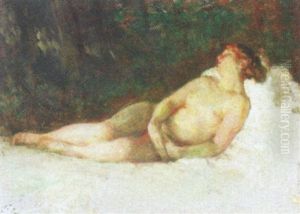 Liggende Nogenmodel by Julius Paulsen
