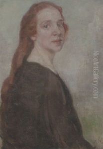 Portraet Af En Ung Rodharet Pige