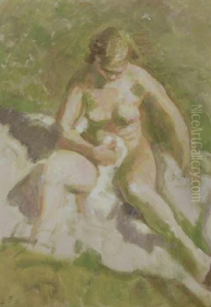 Siddende Kvindelig Nogenmodel - view 1