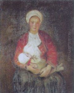 Mor, Der Ammer Sit Barn by Julius Paulsen