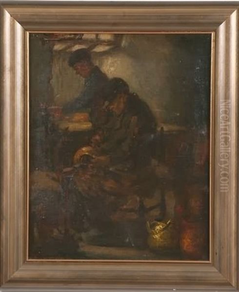 Two Men In Workshop - view 1
