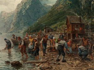 At The Hardangerfjord by Leonhard Paulus