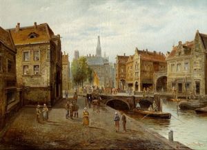 Hollandische Stadtansicht by Leonhard Paulus