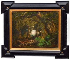 Creek In The Woods by Franz Pauly