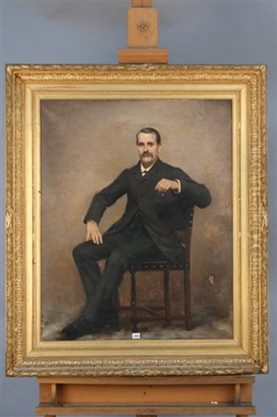 Portrait D'homme A La Cigarette Et Portrait De Dame Ecrivant Une Lettre (2 Works) - view 1