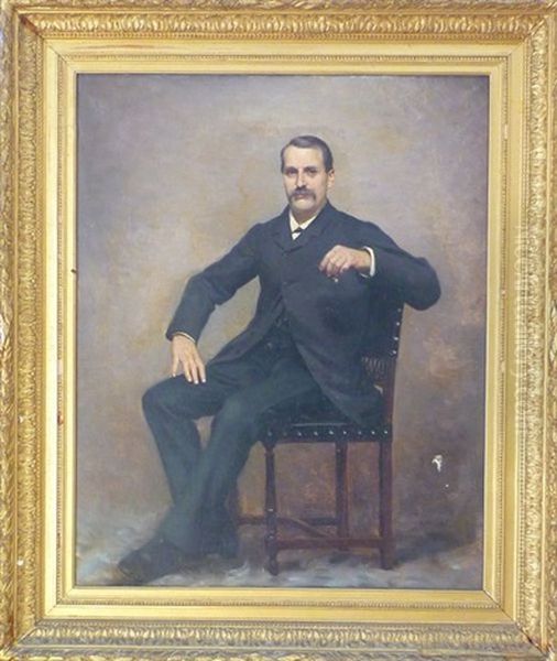 Portrait D'homme A La Cigarette (+ Portrait De Dame Ecrivant Une Lettre; 2 Works) - view 1